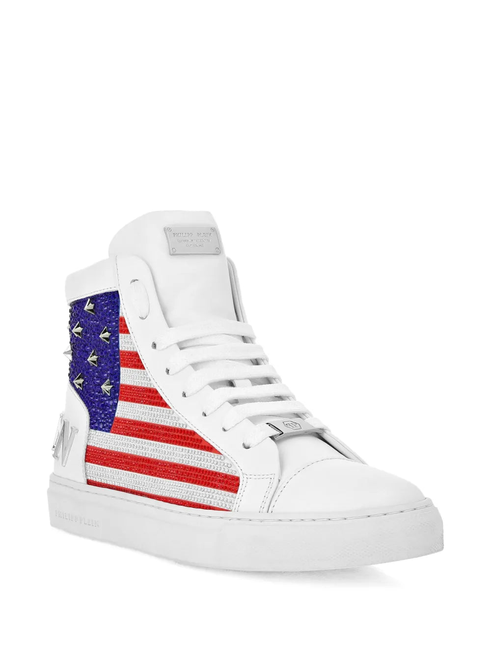 Philipp Plein Rhinestone-Embellished High-Top