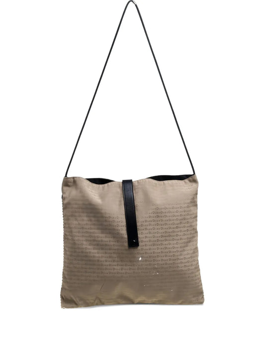 Pre-OwnedChristian Dior Pre-OwnedOblique-canvas mesh-panel shoulder bag