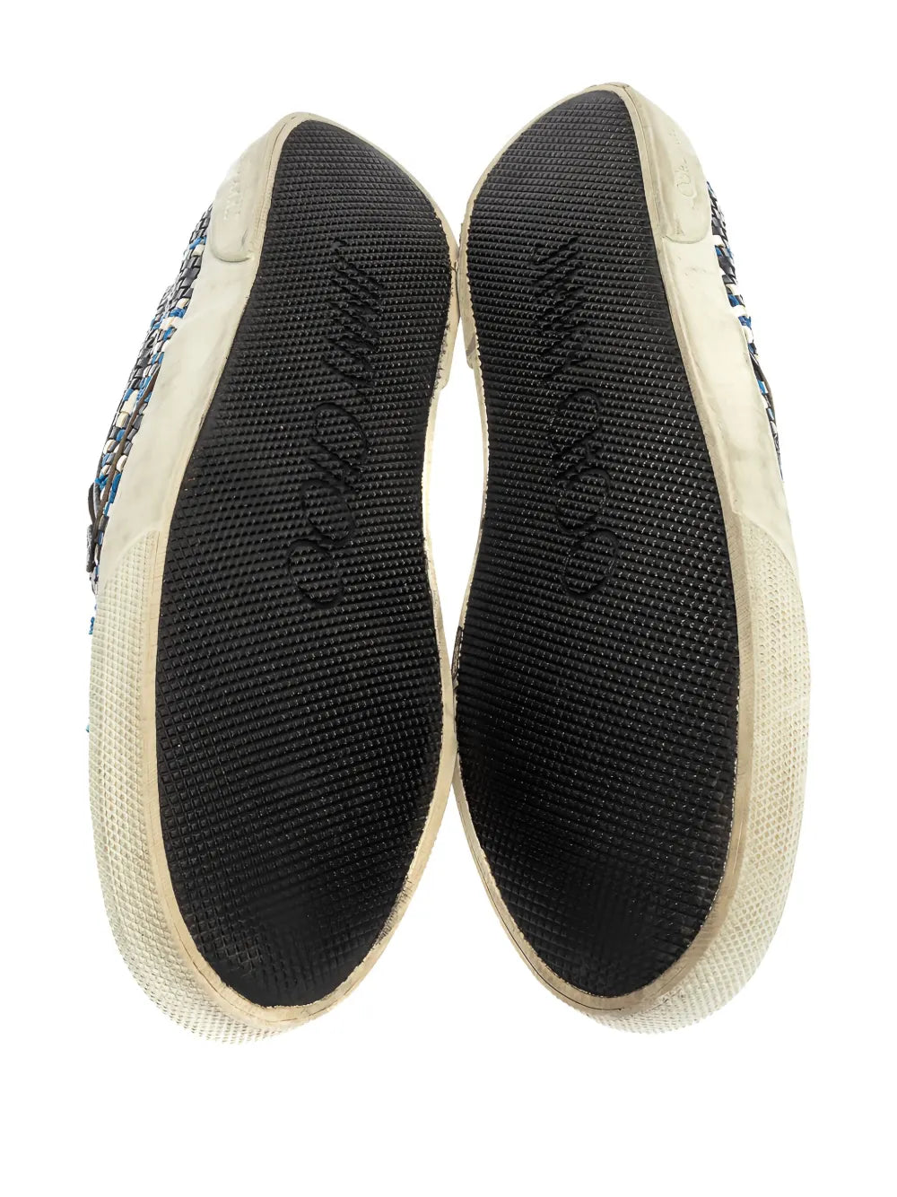 Jimmy Choo Pre-Owned Woven Leather Slip-On