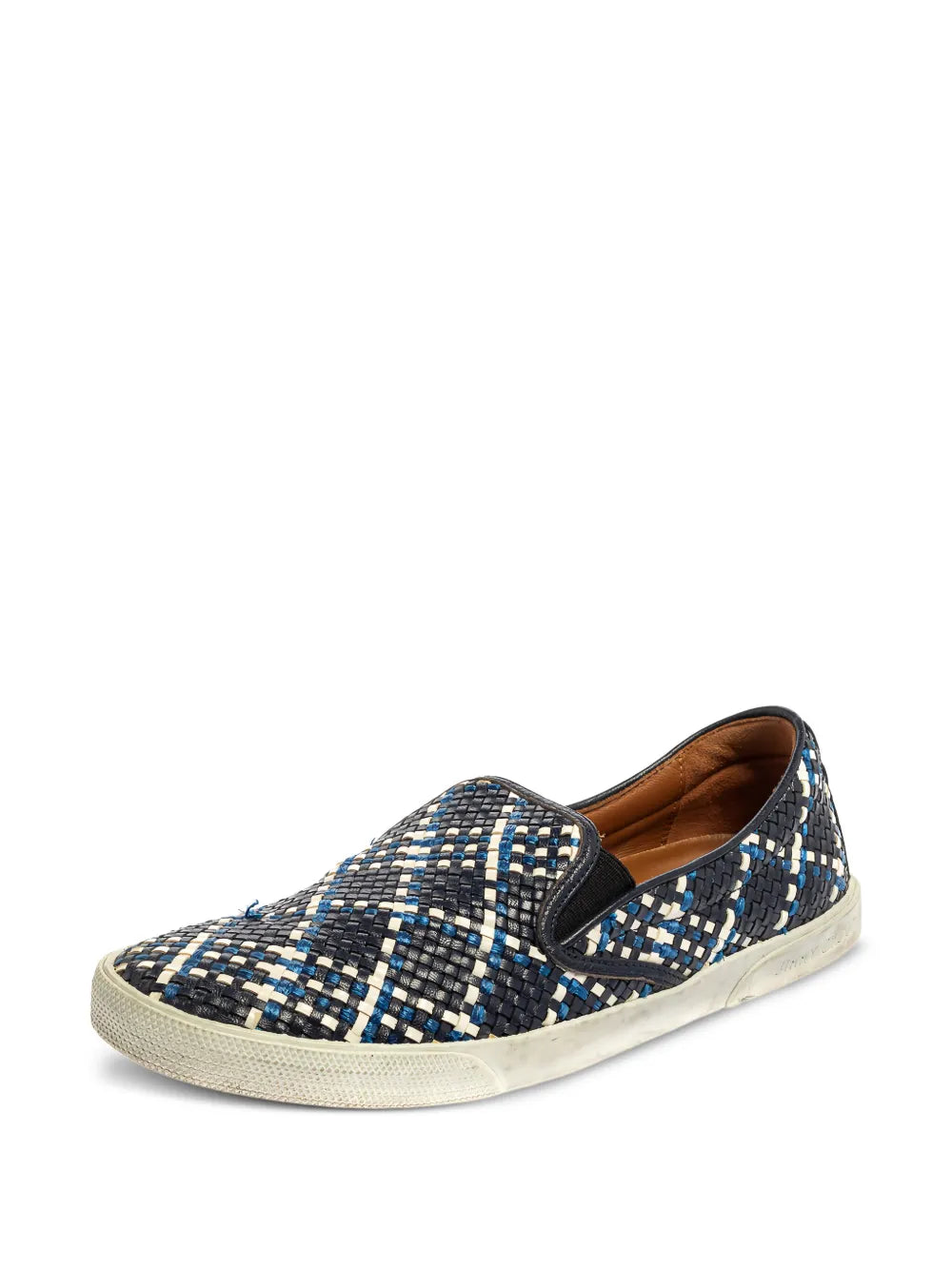 Jimmy Choo Pre-Owned Woven Leather Slip-On