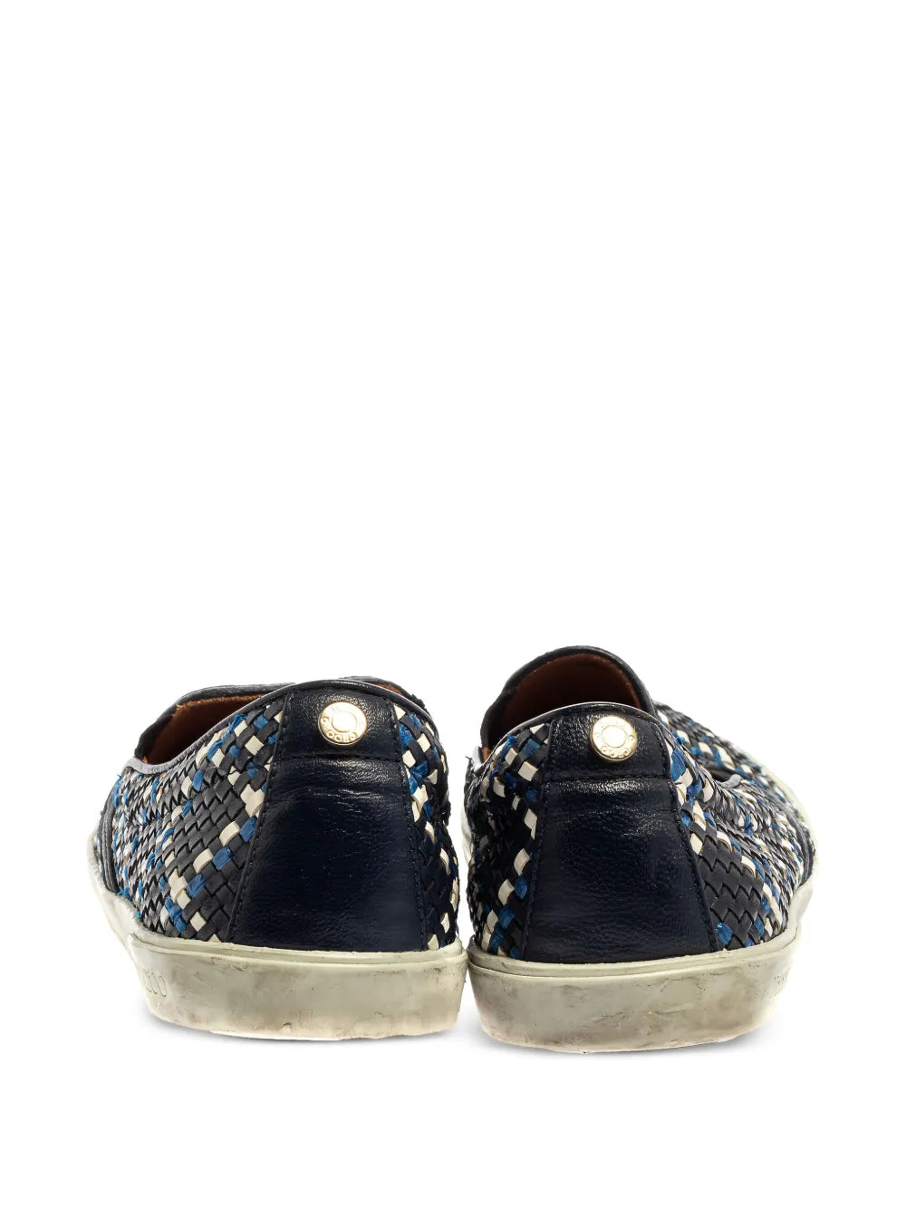 Jimmy Choo Pre-Owned Woven Leather Slip-On