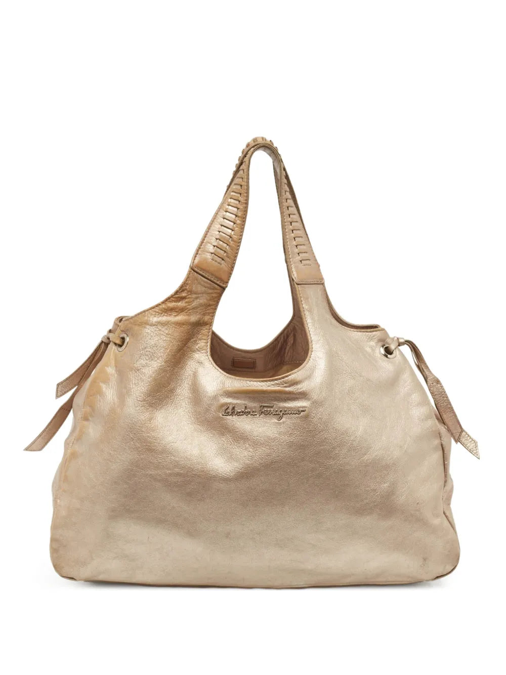 Pre-OwnedFerragamo Pre-Owned2023 braided-handle tote bag