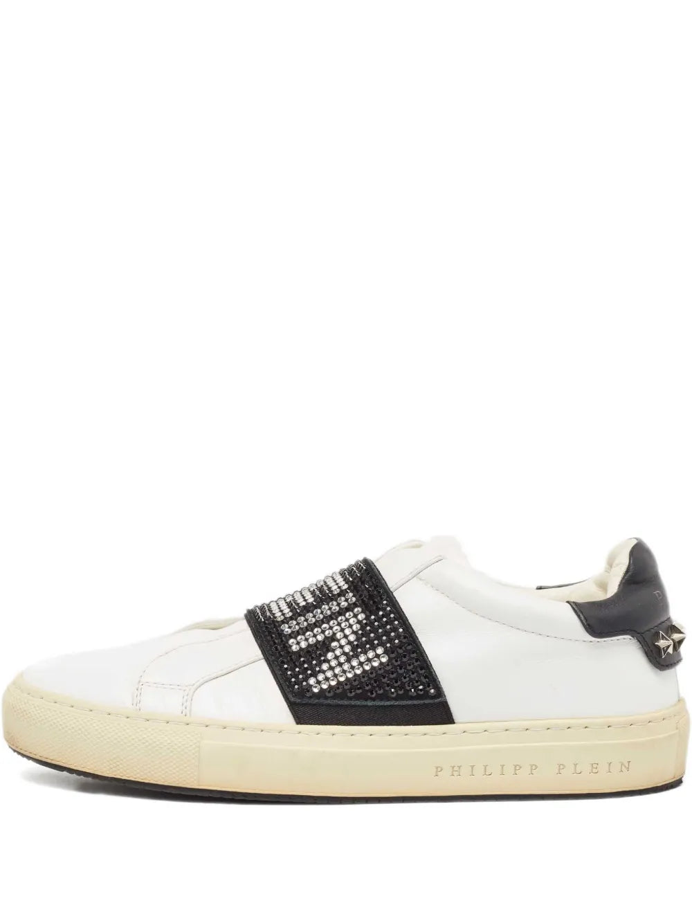 Philipp Plein Crystal-Embellishment Leather
