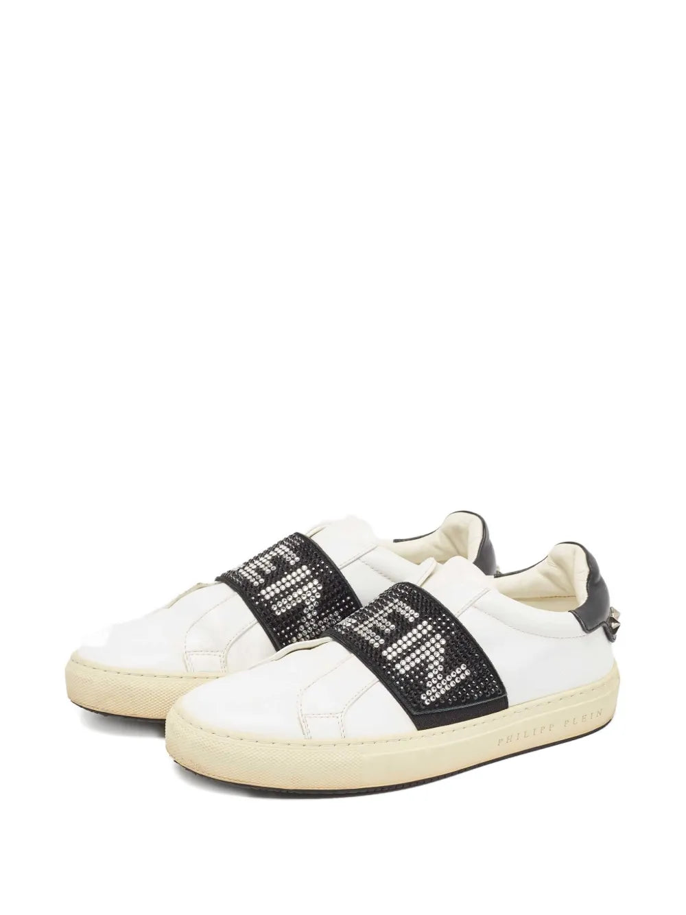 Philipp Plein Crystal-Embellishment Leather