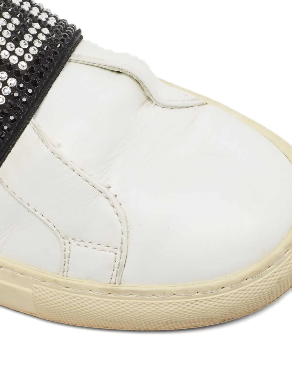 Philipp Plein Crystal-Embellishment Leather