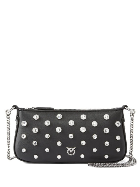 PINKOcrystal-embellished chain cross body bag