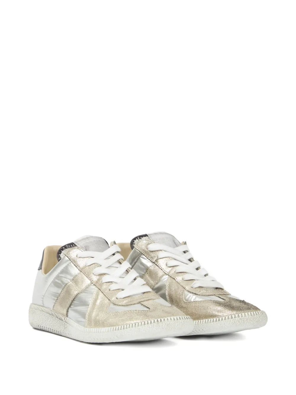 Maison Margiela Metallic Leather Low-Top