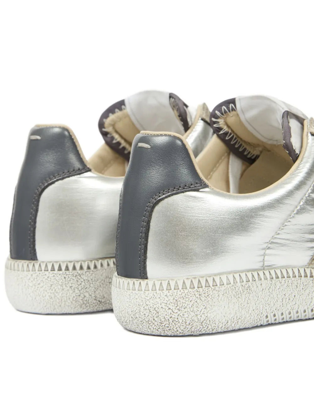 Maison Margiela Metallic Leather Low-Top