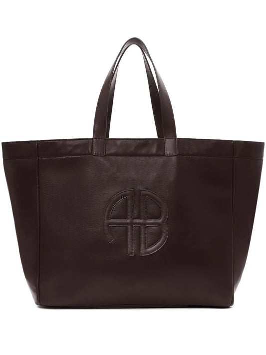 ANINE BINGlarge Rio logo-plaque leather tote bag