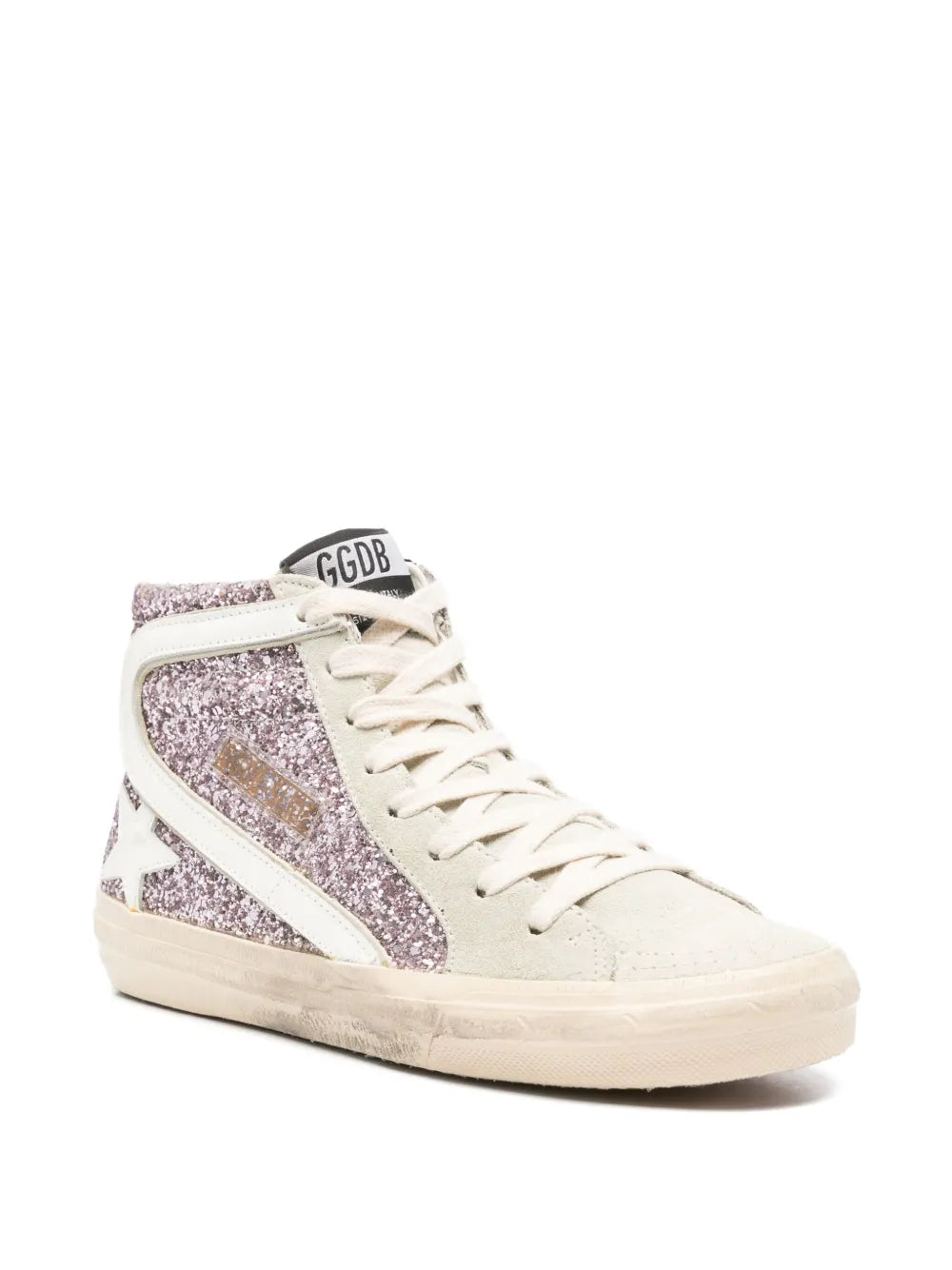 Golden Goose Glitter-Panel High-Top