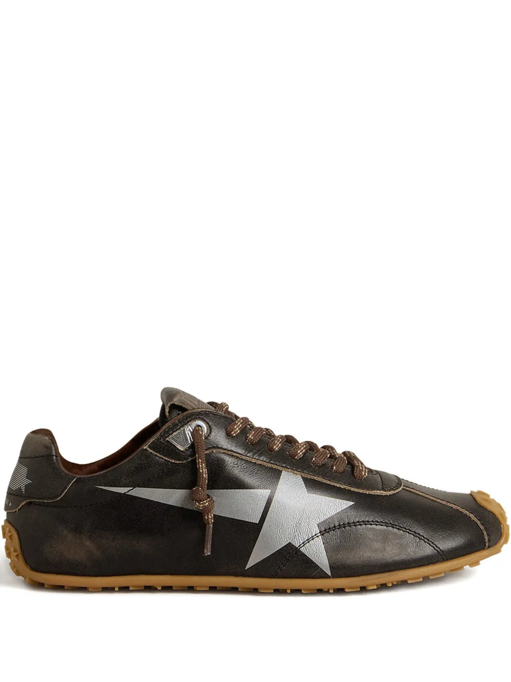 Golden Goose Marathon Speed Leather Logo-Printed