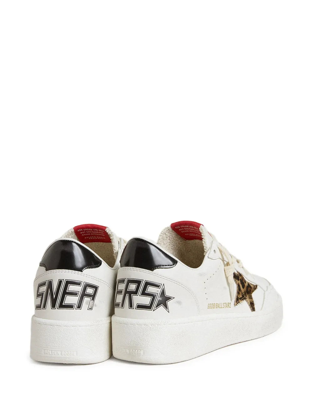 Golden Goose Leather Leopard-Print Star