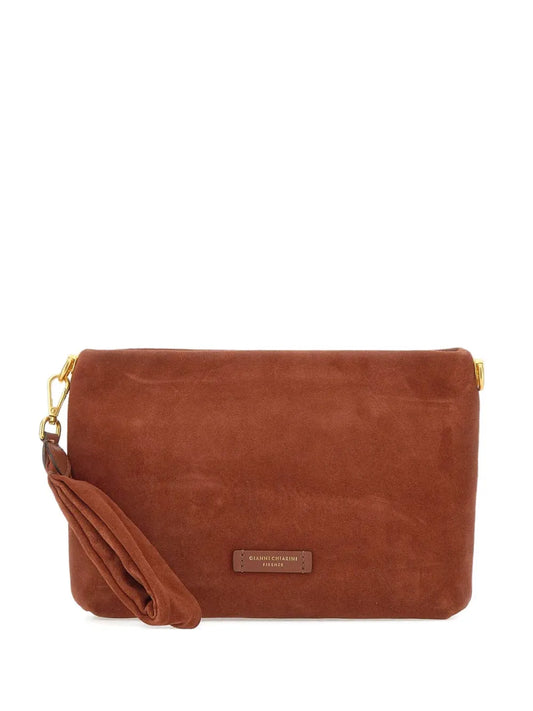 GIANNI CHIARINIsuede clutch bag