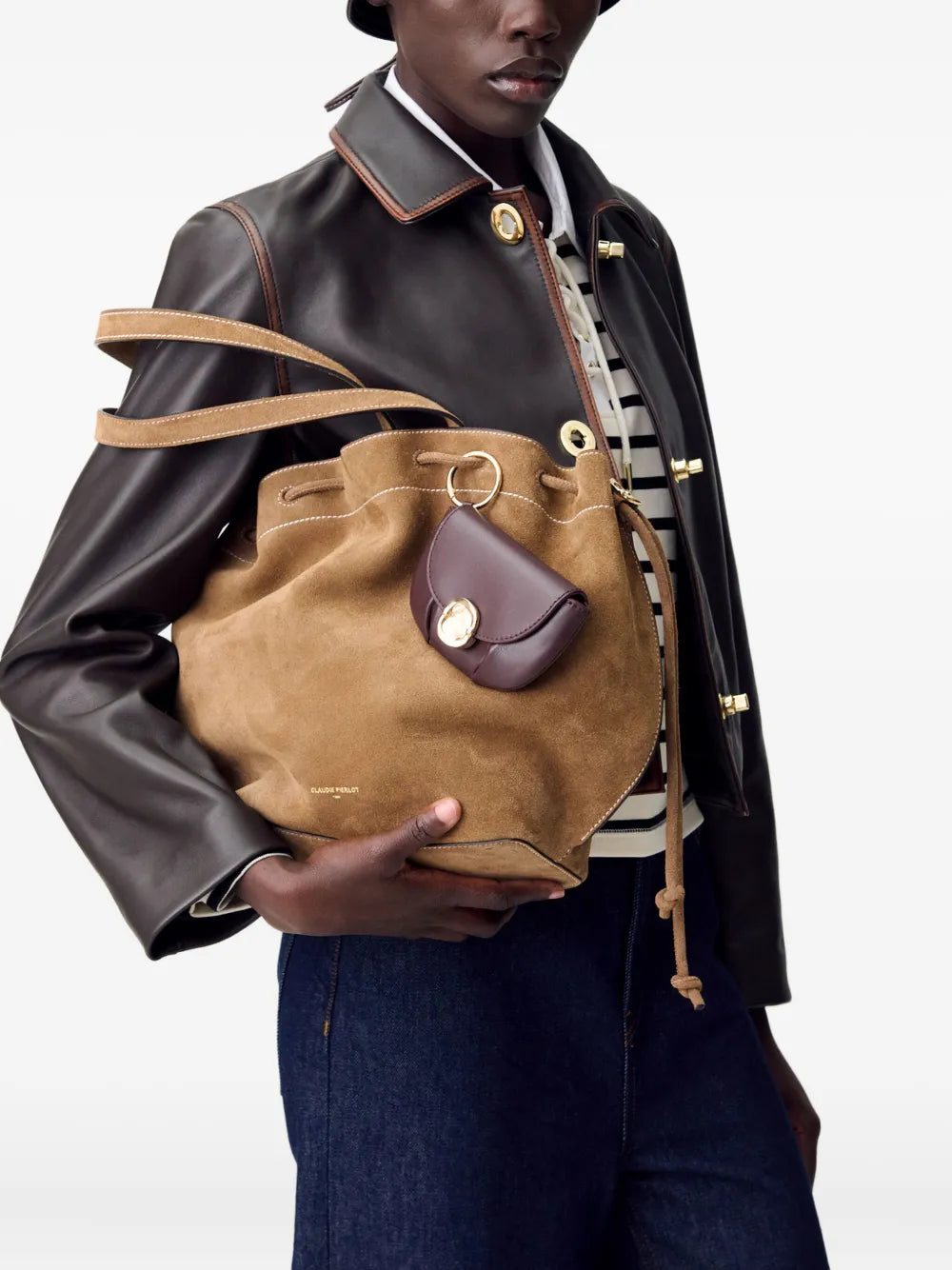 Claudie PierlotAlban suede shoulder bag