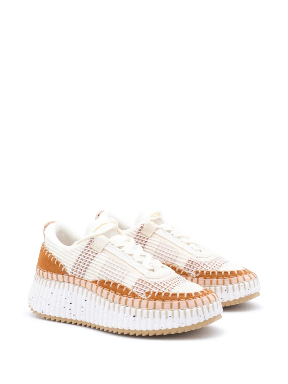 Chlo ama Textured-Sole Lace-Up