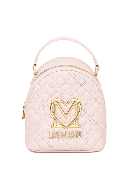 Love Moschinoquilted heart-logo backpack