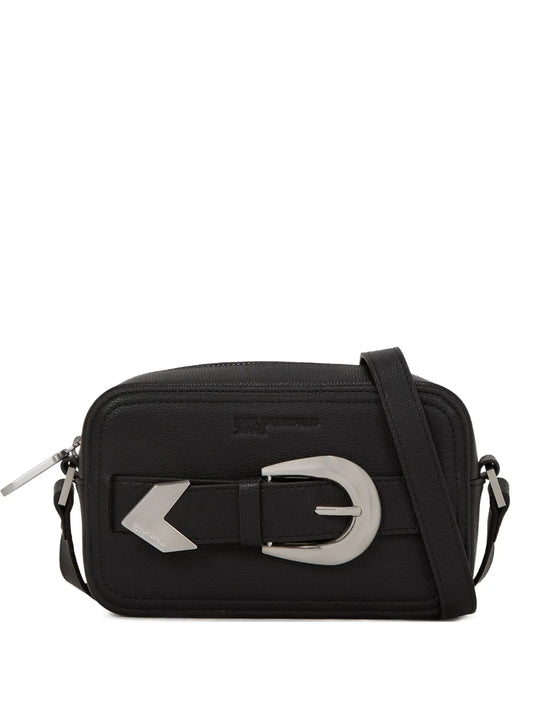 Karl Lagerfeld Jeansbuckle-detail crossbody bag