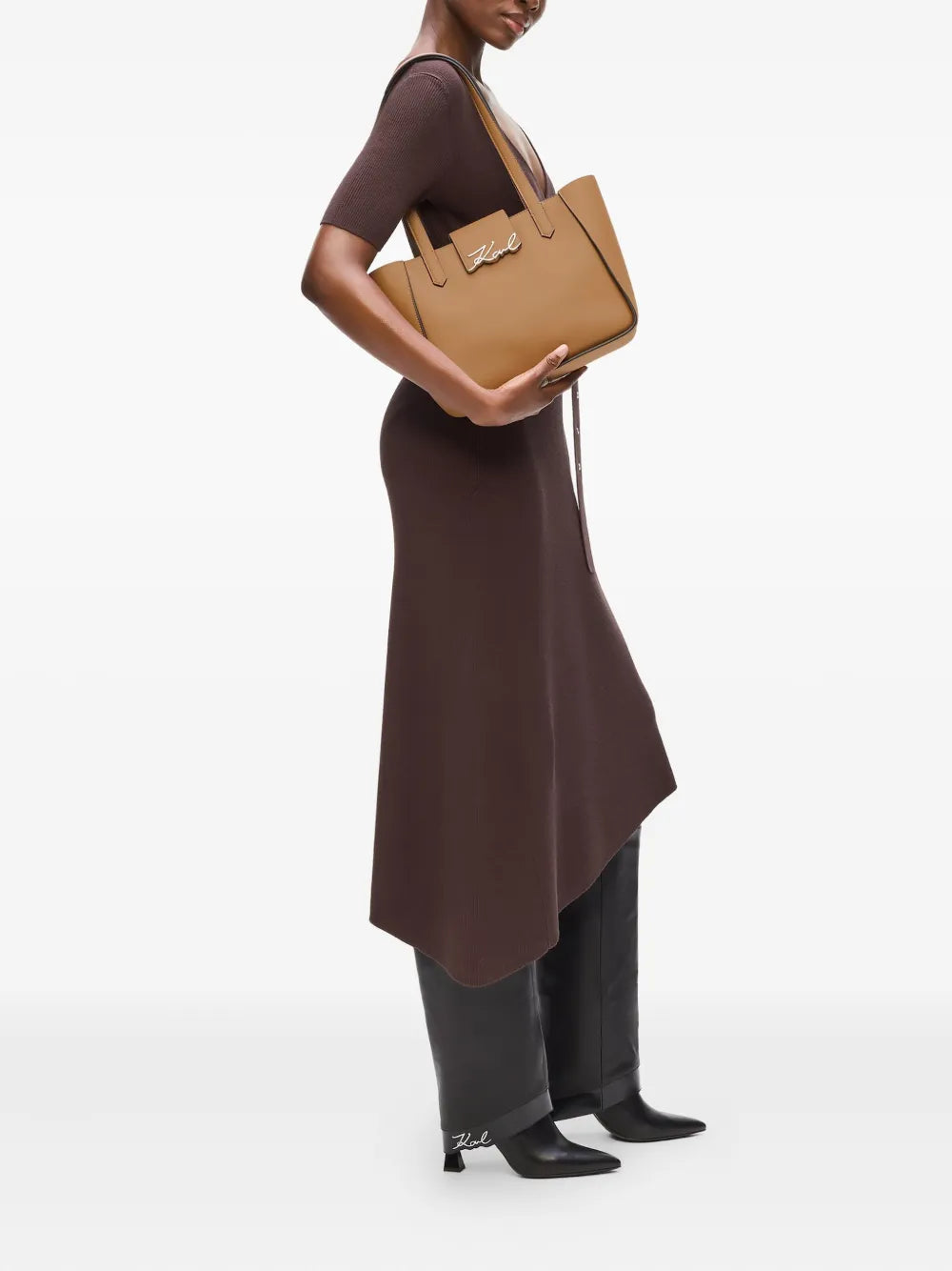 Karl Lagerfeldsmall K/Signature leather tote bag