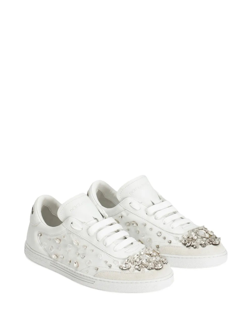 Dolce & Gabbana Crystal-Embellished Leather
