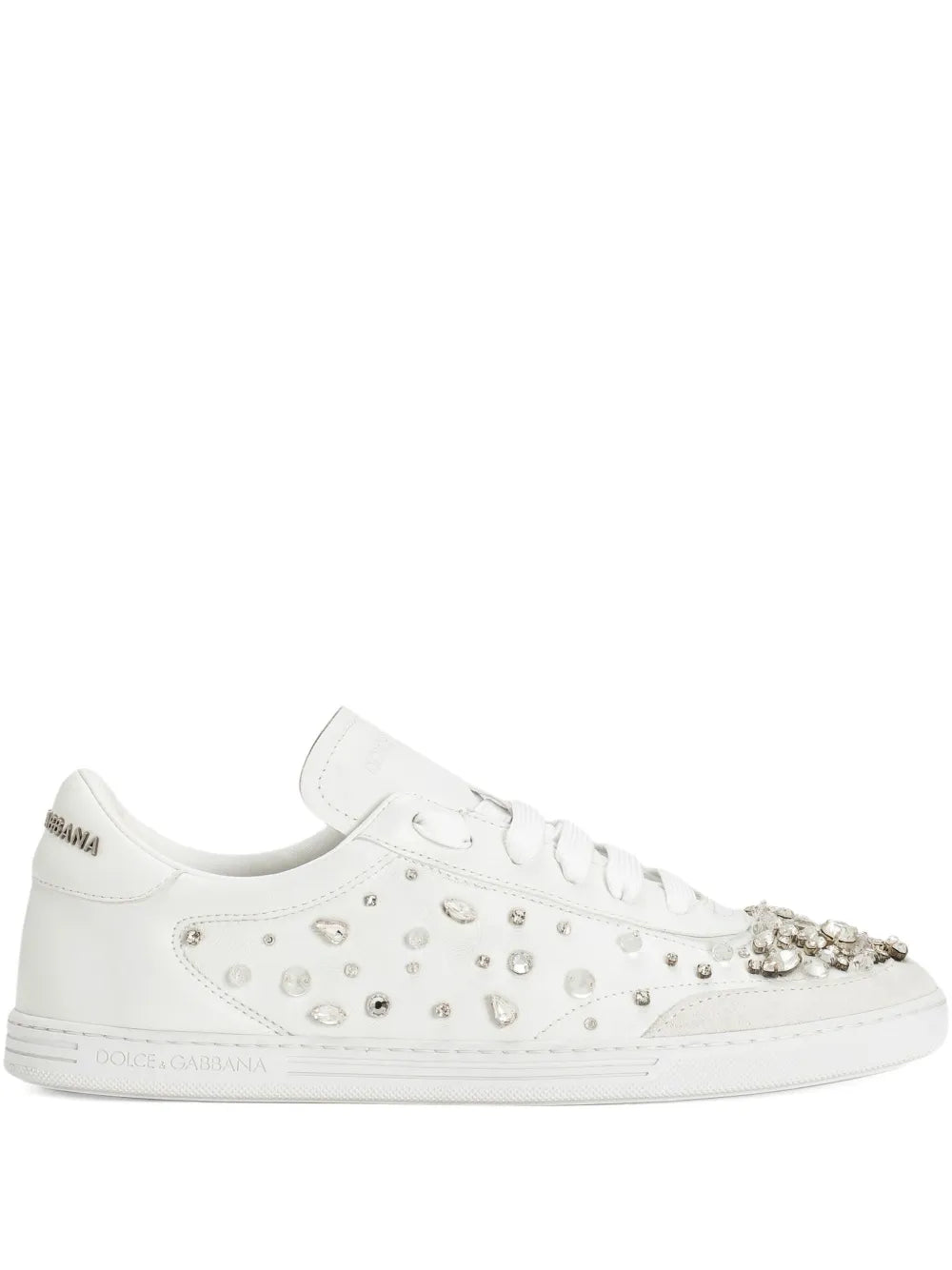 Dolce & Gabbana Crystal-Embellished Leather