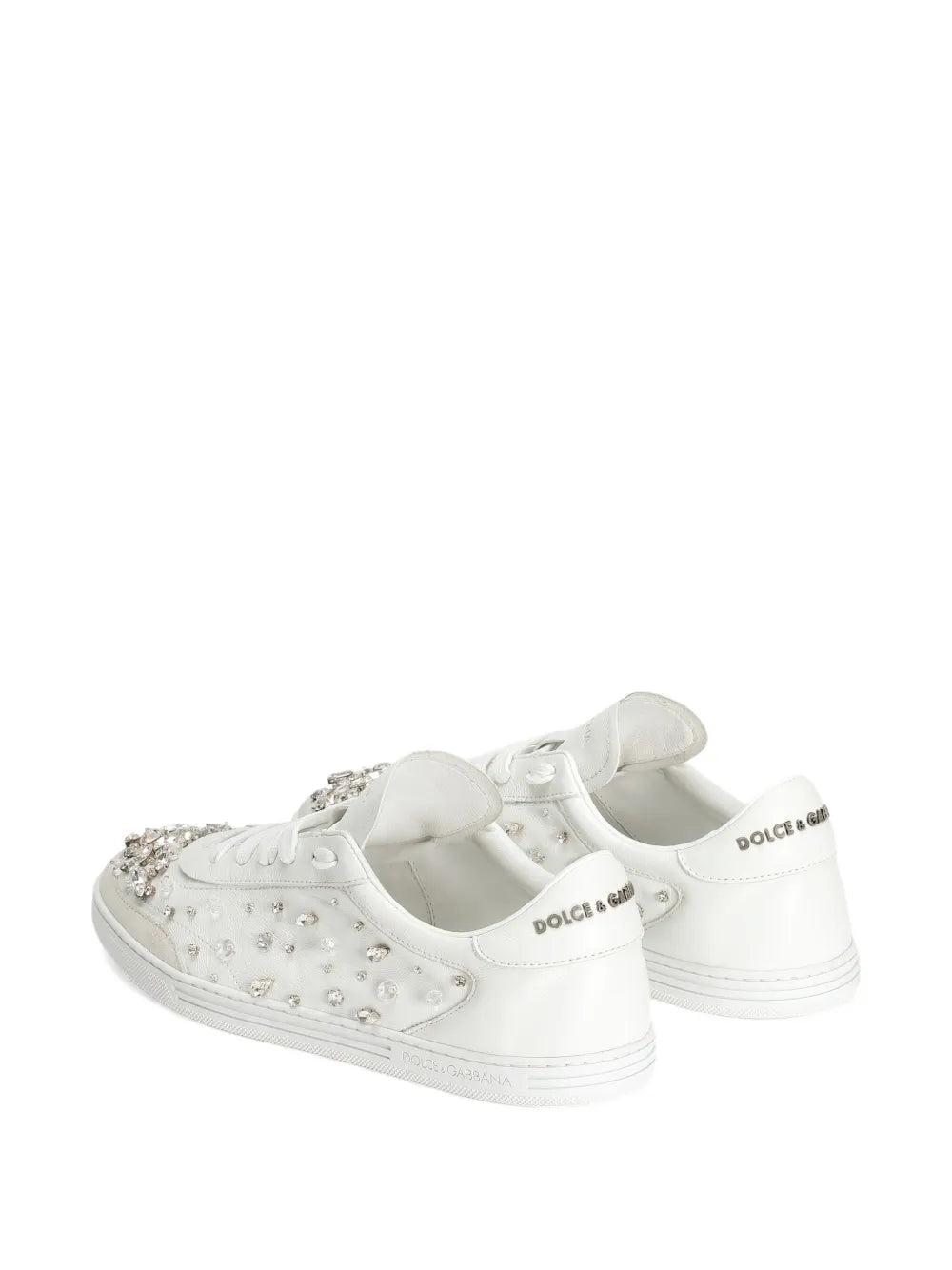 Dolce & Gabbana Crystal-Embellished Leather