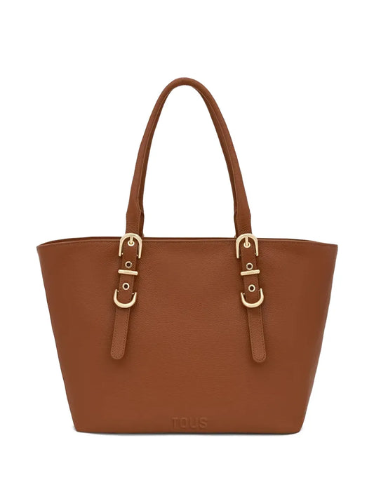 TOUSbuckle-detail tote bag