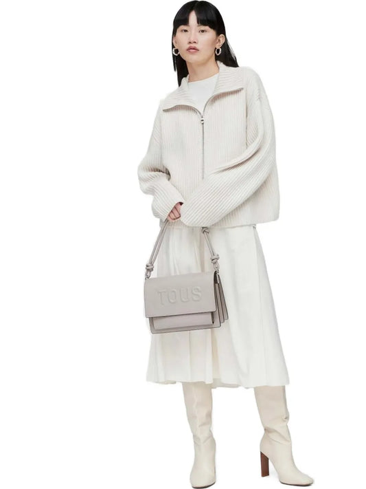 TOUSknotted-handle embossed-logo crossbody bag