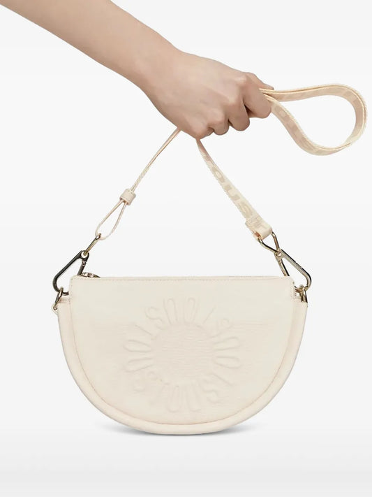 TOUSembossed half-moon crossbody bag