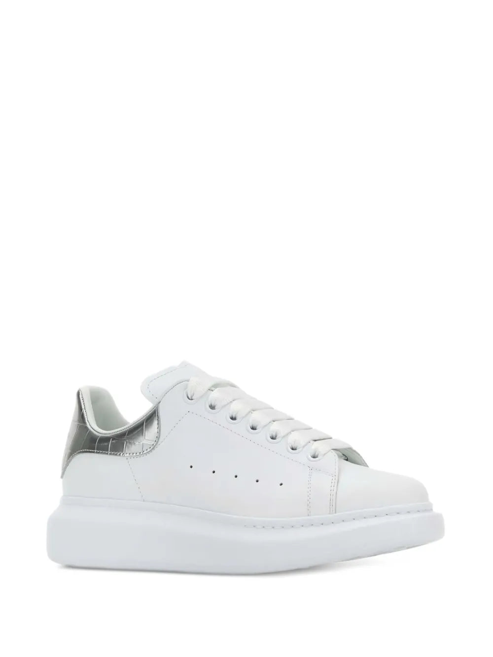 Alexander McQueen Oversized Crocodile-Effect Leather