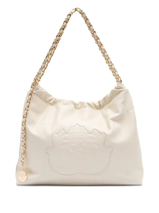 IslaDayse embossed chain shoulder bag