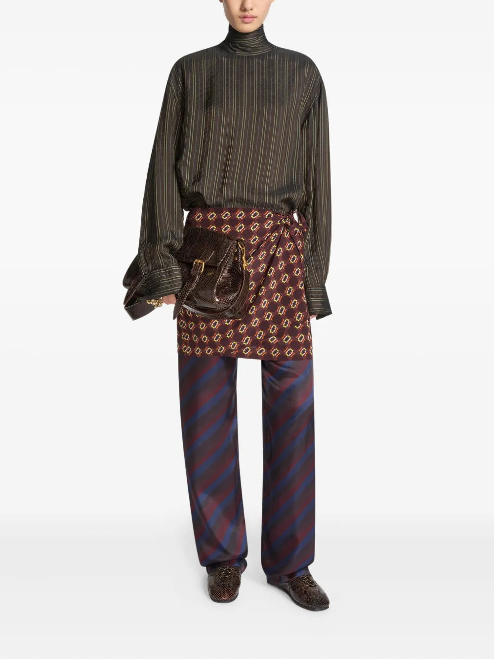 DRIES VAN NOTEN Snakeskin Leather