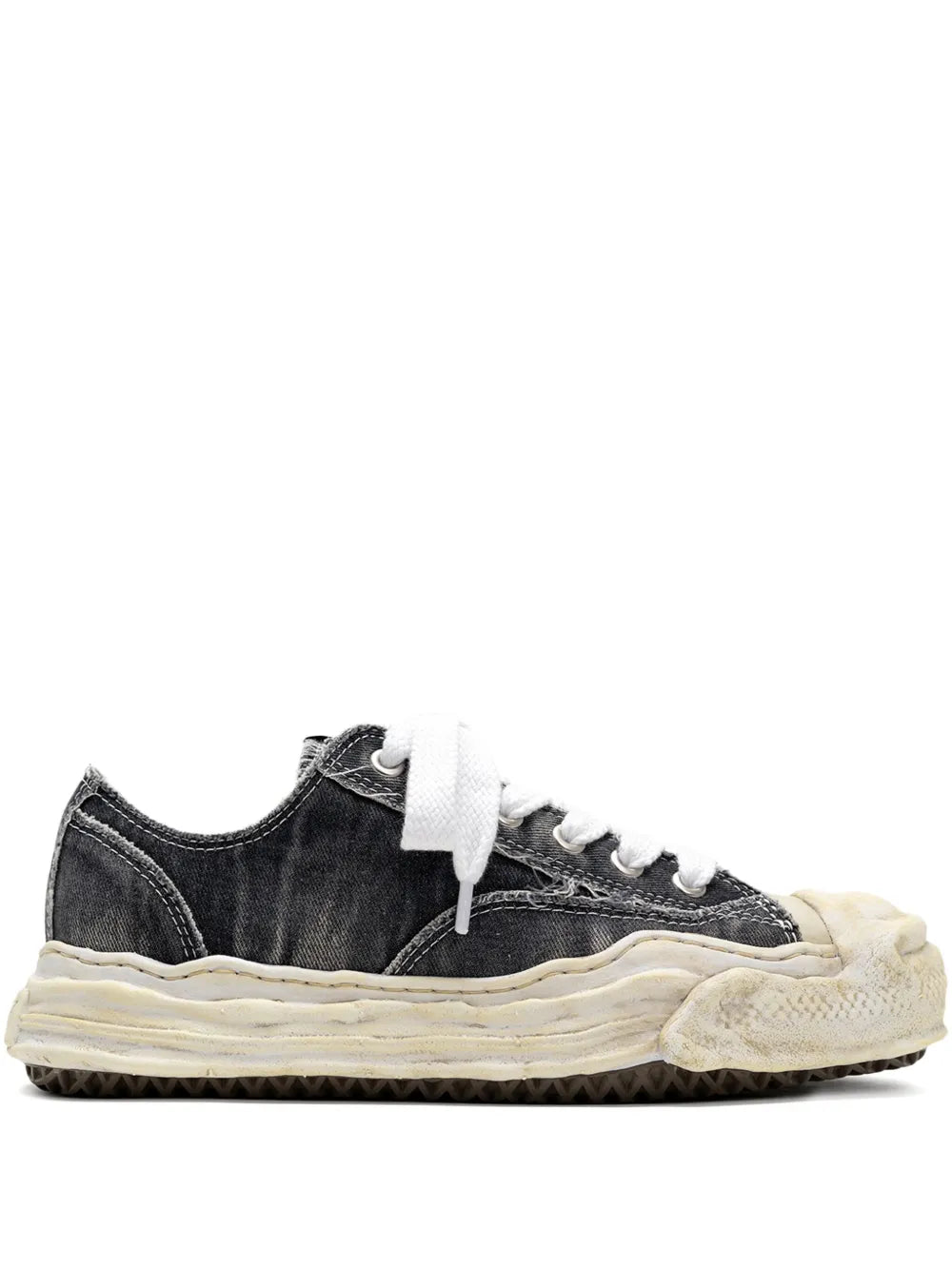 Maison MIHARA YASUHIRO Hank Bleach-Denim Low-Top