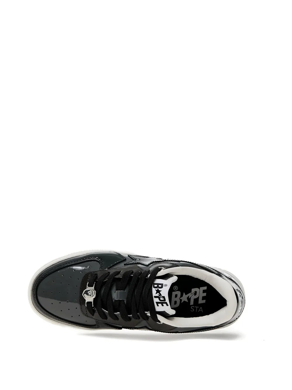 A BATHING APE  Sta Icon Patent Leather Low-Top