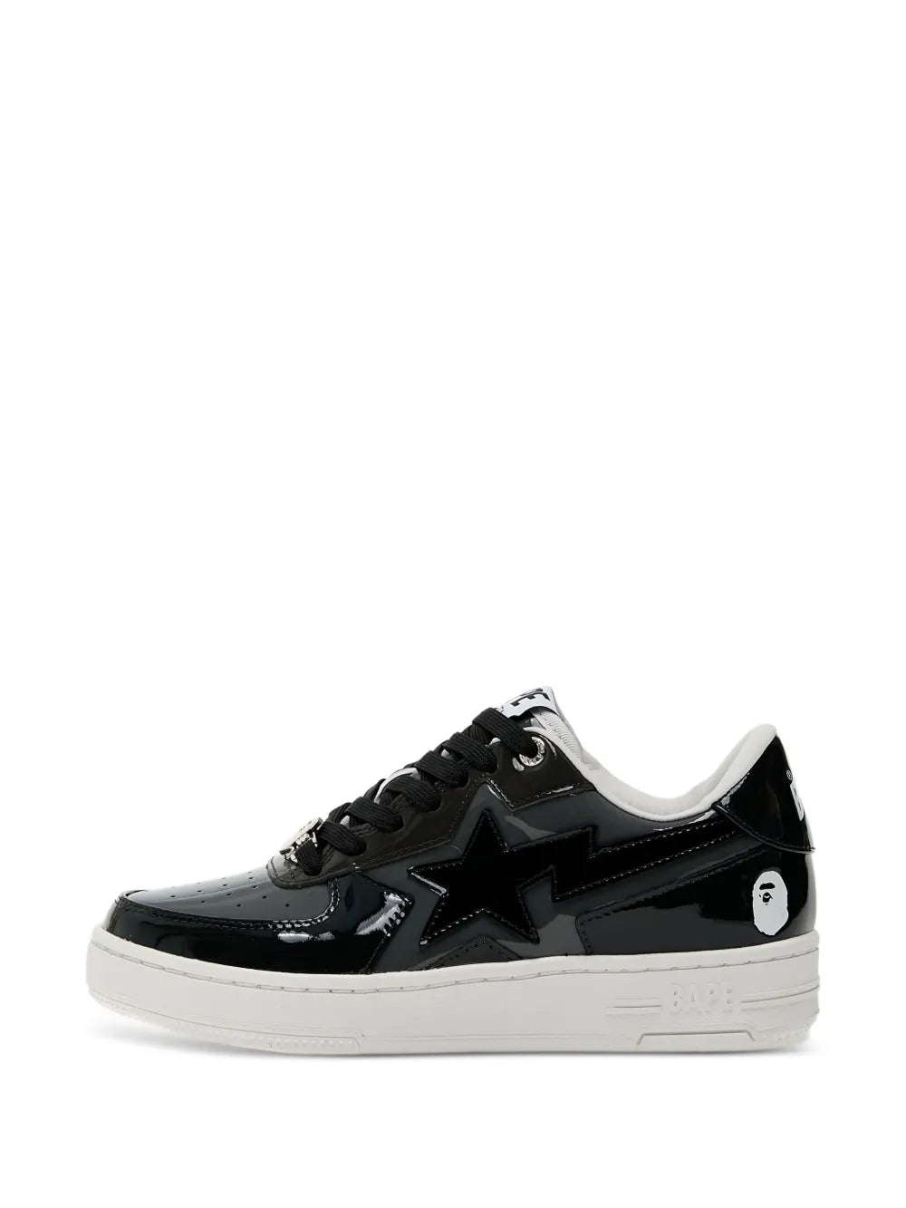 A BATHING APE  Sta Icon Patent Leather Low-Top