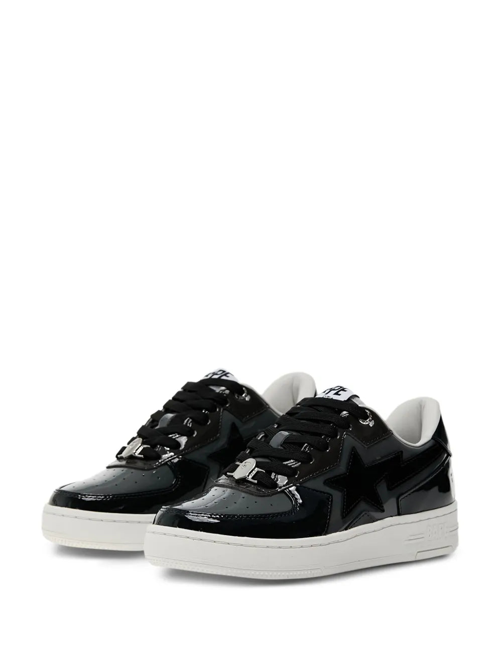 A BATHING APE  Sta Icon Patent Leather Low-Top
