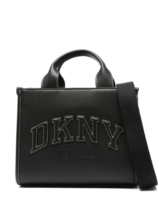 DKNYlogo-embroidered tote bag