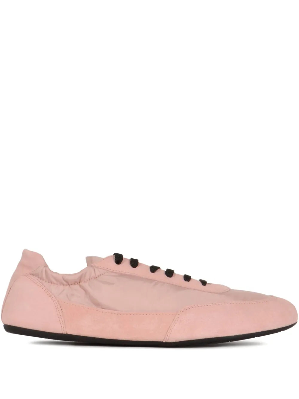 Prada Collapse Lace-Up Suede