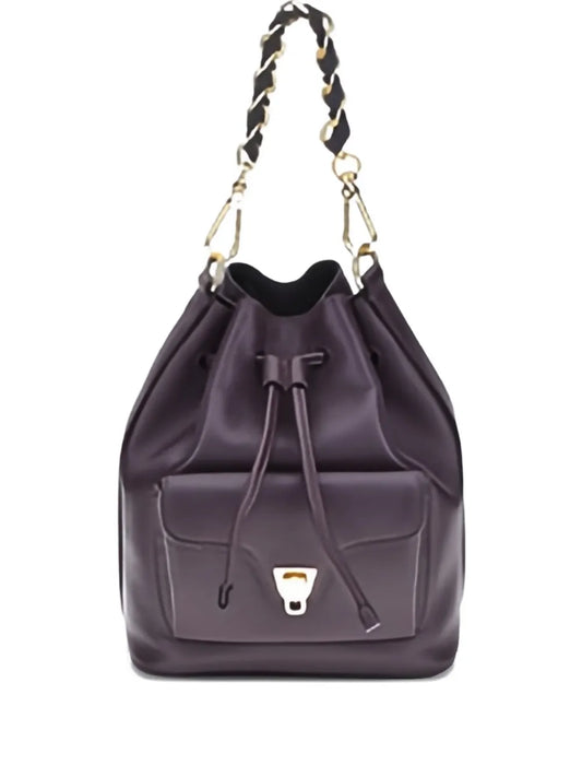 Coccinellemini chain-strap bucket bag