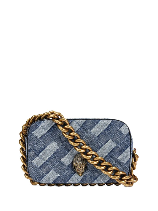 KG Kurt Geigersmall Kensingtin denim chain-strap crossbody bag