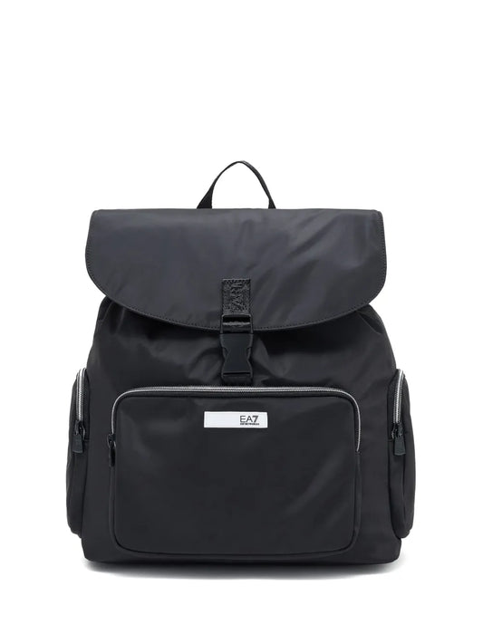 Ea7 Emporio Armanibuckle-fastening flap backpack