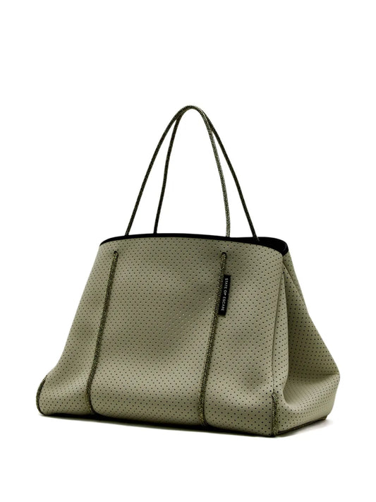 STATE OF ESCAPEEscape perforated-detail tote bag