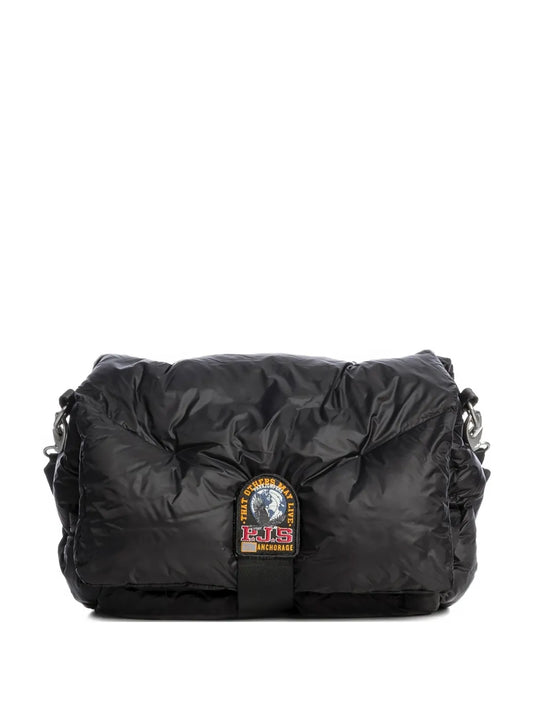 Parajumperslogo-patch quilted shoulder bag