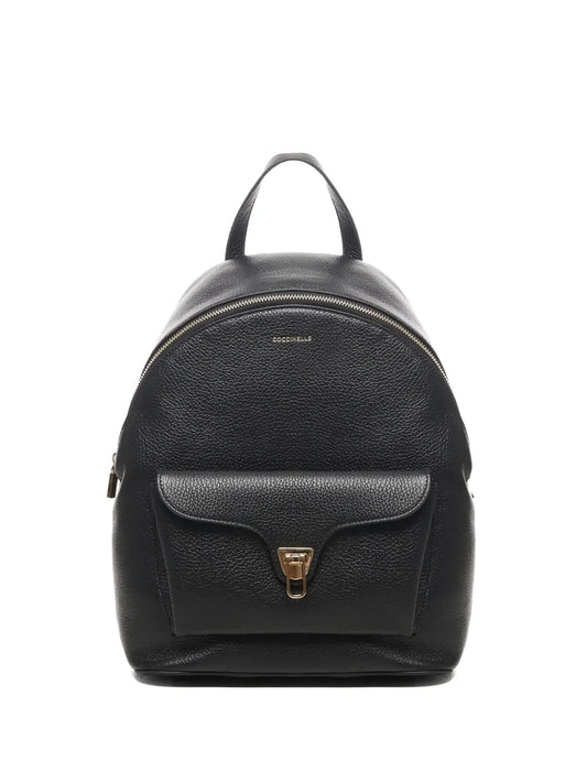 CoccinelleBeat flap-pocket leather backpack