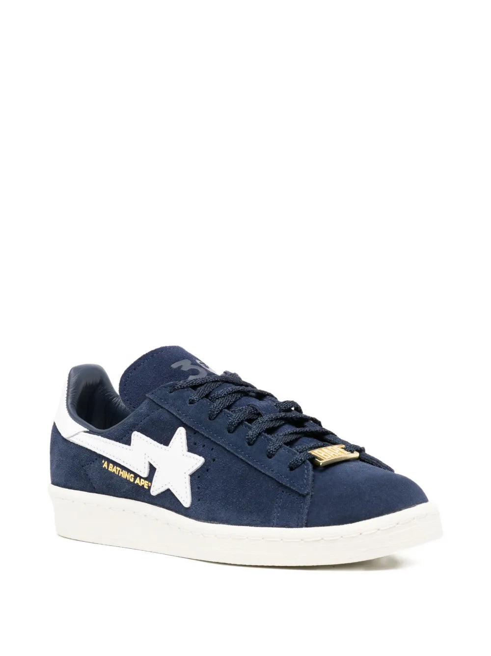 A BATHING APE  Star-Patch Suede Trainers