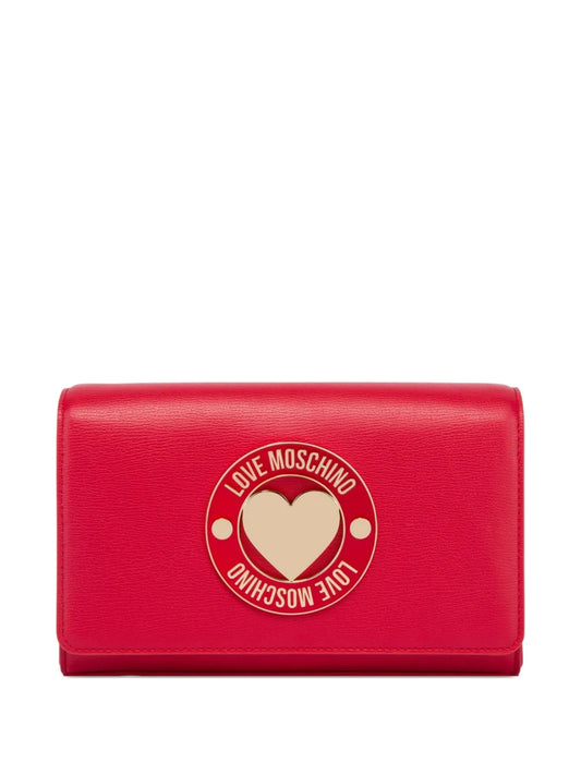 Love Moschinoheart-plaque chain crossbody bag