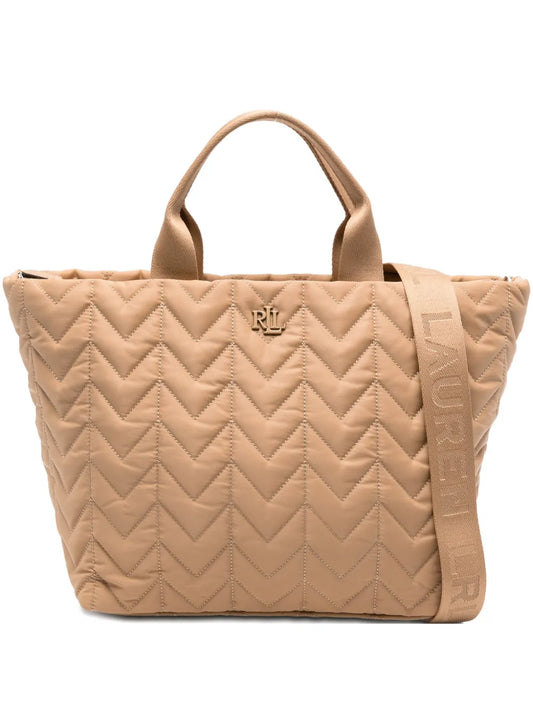 Lauren Ralph Laurensmall logo-plaque tote bag