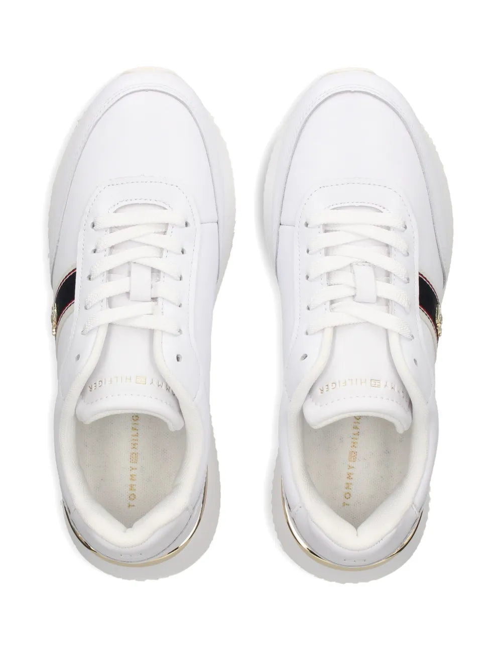 Tommy Hilfiger Leather Striped Low-Top