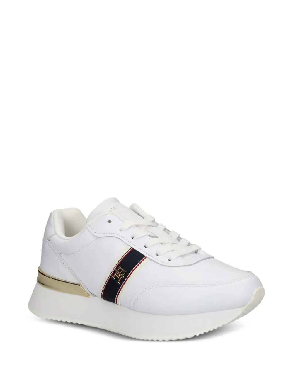 Tommy Hilfiger Leather Striped Low-Top