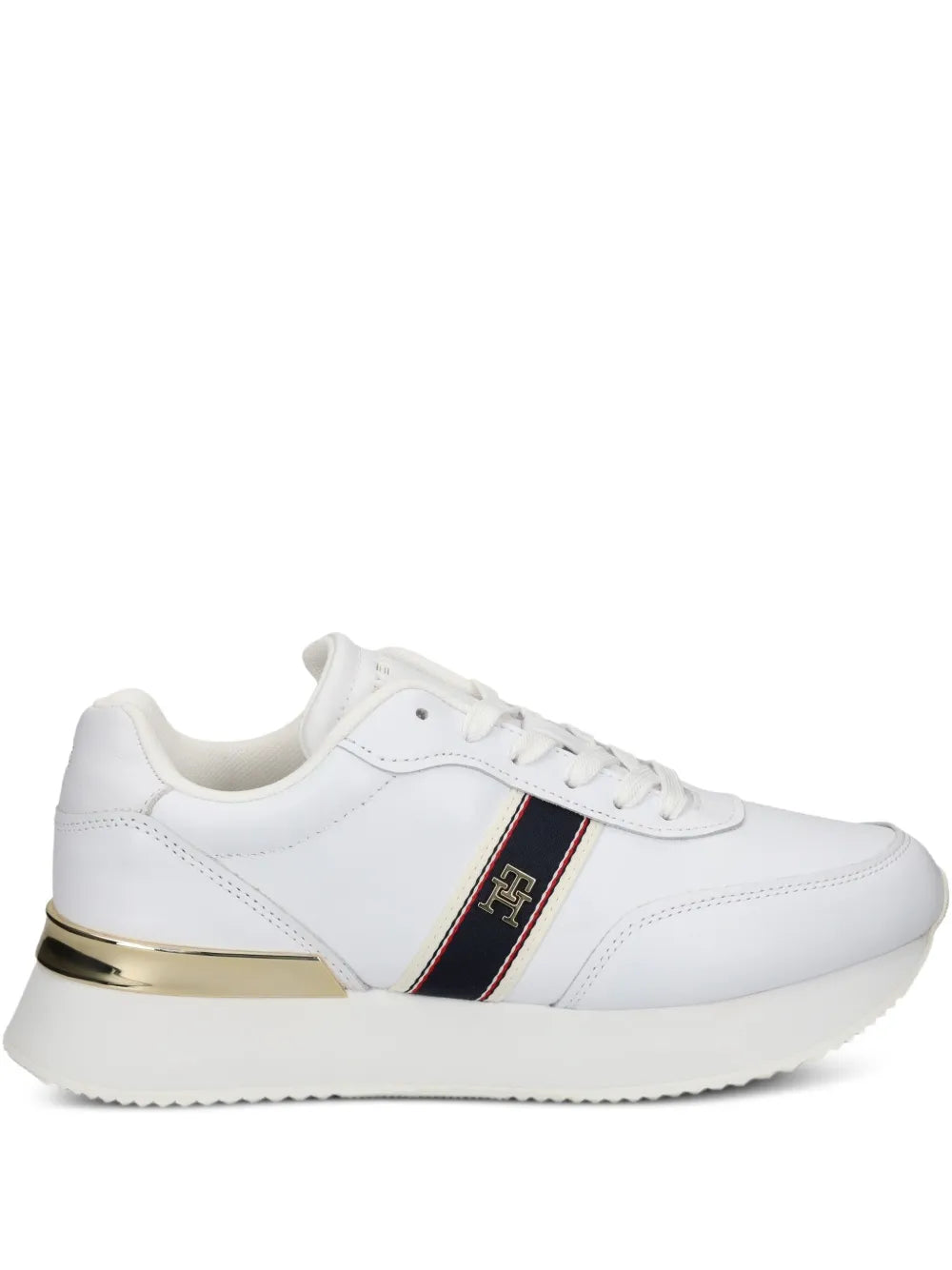 Tommy Hilfiger Leather Striped Low-Top