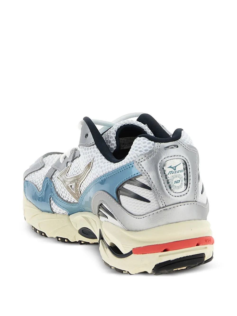 Mizuno Wave Ridder 10 Mesh-Panelled Leather Trainers